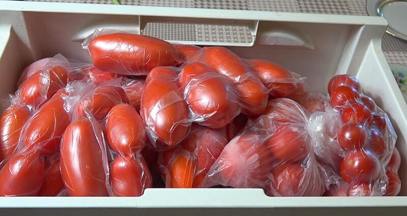 Метод позволяющий хранить томаты