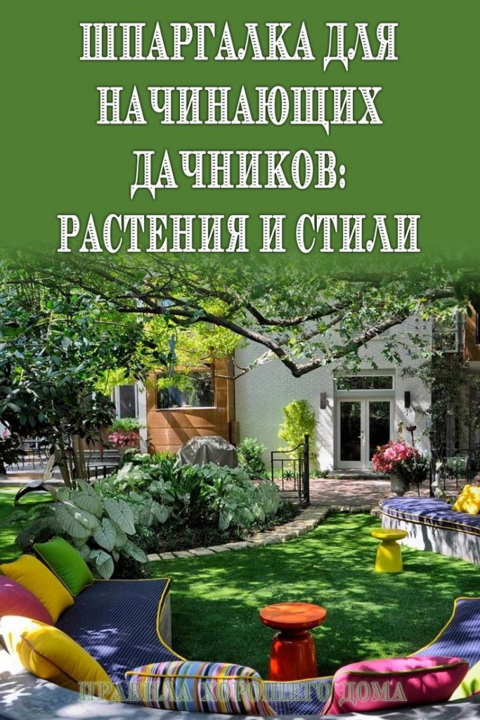 Шпаргалка для начинающих дачников: Растения и стили