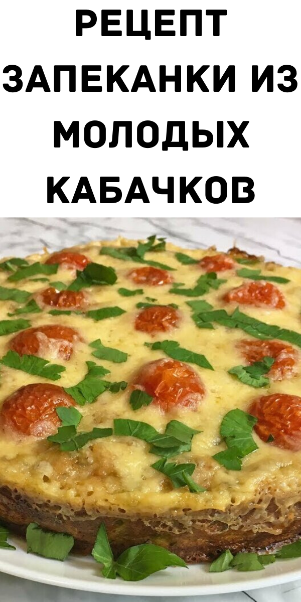 Рецепт запеканки из молодых кабачков