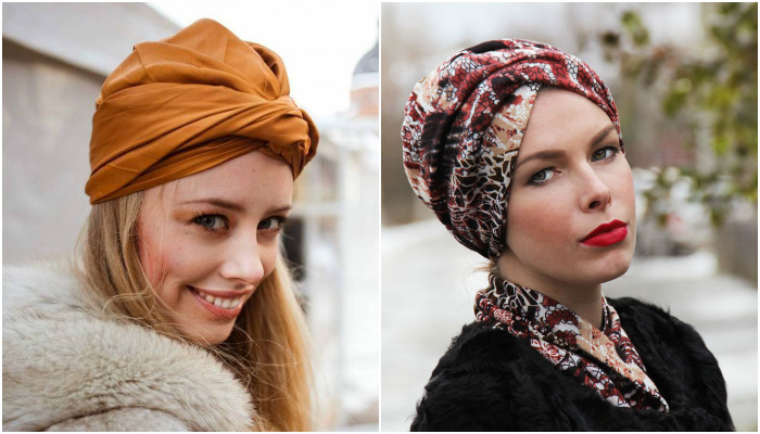 Как повязать платок на голову зимой