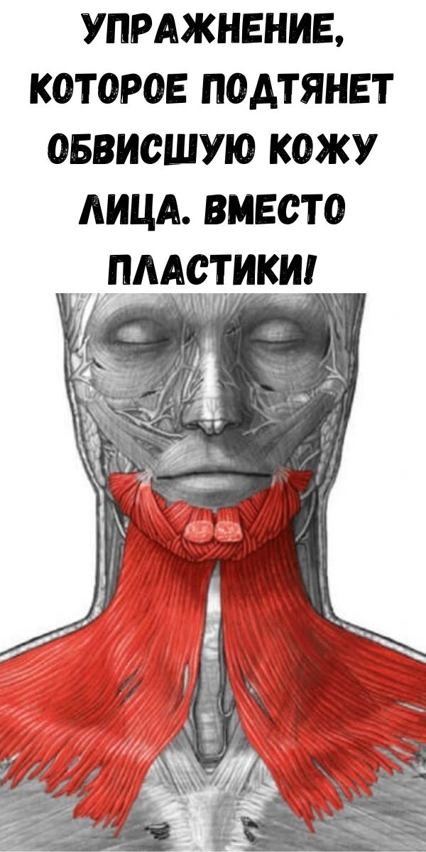Упражнение, которое подтянет обвисшую кожу лица. Вместо пластики!