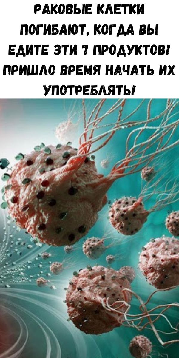 Раковые клетки погибают, когда вы едите эти 7 продуктов! Пришло время начать их употреблять!