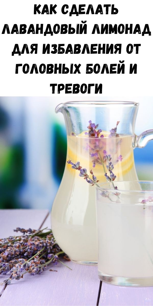 Как сделать лавандовый лимонад для избавления от головных болей и тревоги