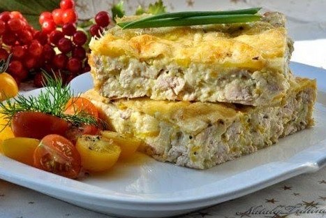 Легкий куриный пирог - запеканка для ПП-завтрака Легкий куриный пирог - запеканка для ПП-завтрака