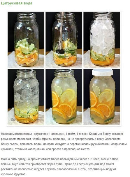 Готовим полезную фруктовую воду