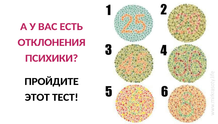 Тест на психические расстройства по картинкам пройти онлайн бесплатно