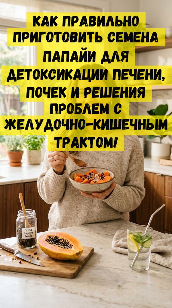 Как правильно приготовить семена папайи для детоксикации печени, почек и решения проблем с желудочно-кишечным трактом! Как правильно приготовить семена папайи для детоксикации печени, почек и решения проблем с желудочно-кишечным трактом!
