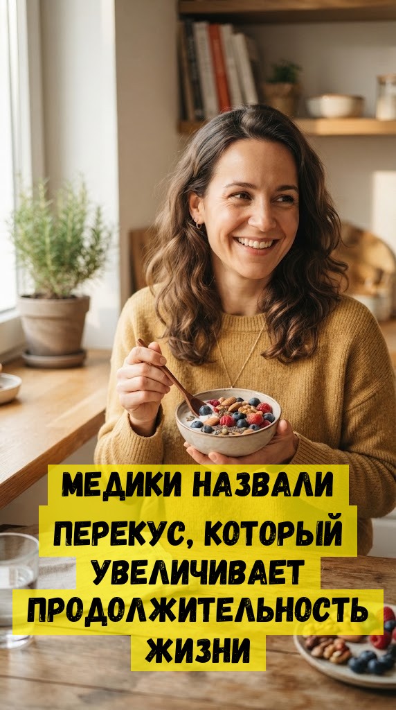 Медики назвали перекус, который увеличивает продолжительность жизни Медики назвали перекус, который увеличивает продолжительность жизни