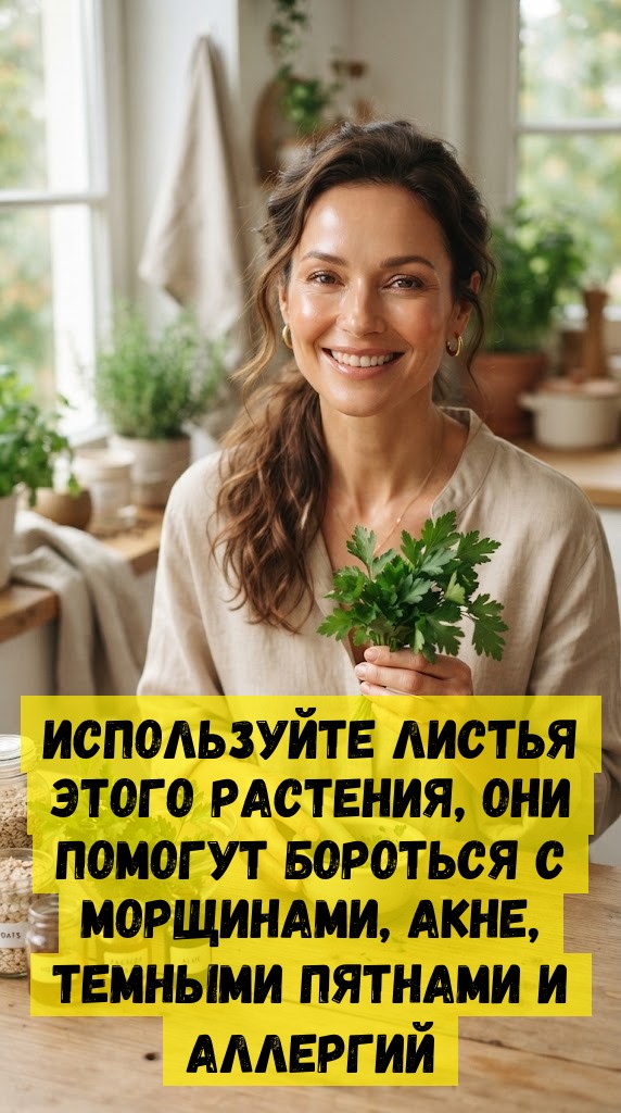 Используйте листья этого растения, они помогут бороться с морщинами, акне, темными пятнами и аллергий