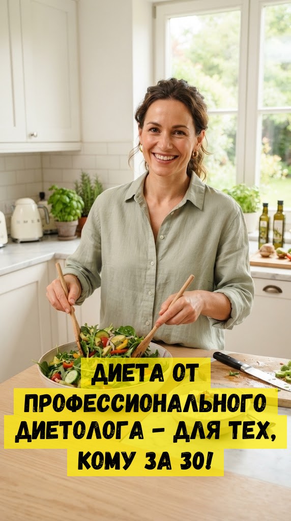 Диета от профессионального диетолога - для тех, кому за 30!