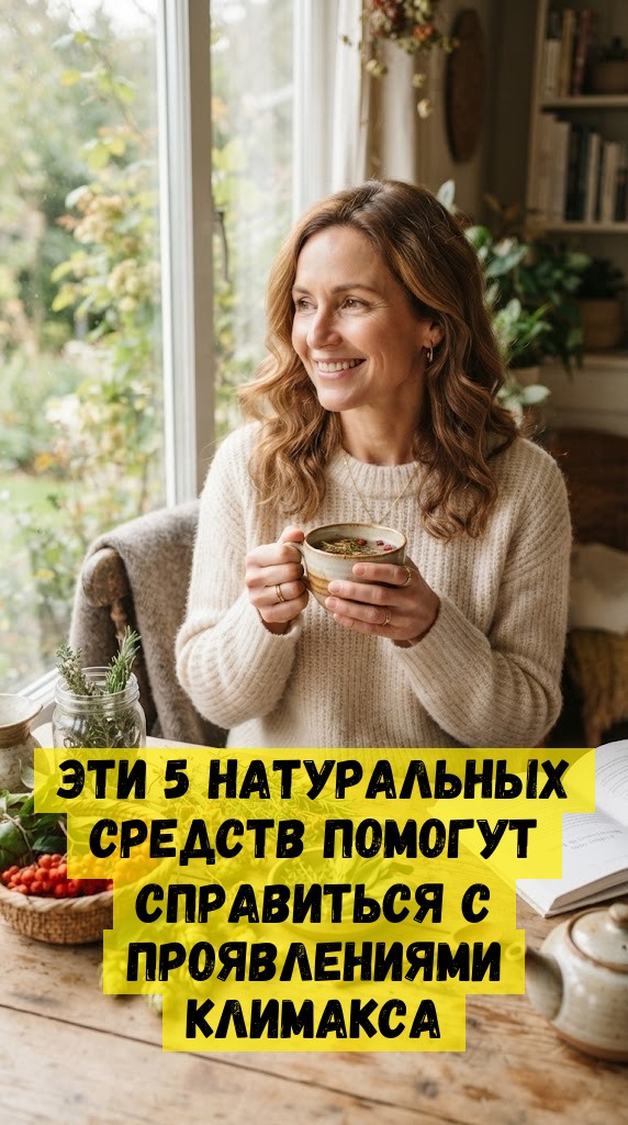 Эти 5 натуральных средств помогут справиться с проявлениями климакса