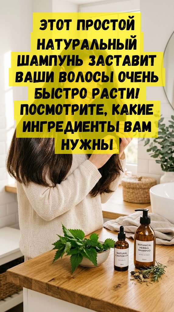 Этот простой натуральный шампунь заставит ваши волосы очень быстро расти! Посмотрите, какие ингредиенты вам нужны Этот простой натуральный шампунь заставит ваши волосы очень быстро расти! Посмотрите, какие ингредиенты вам нужны