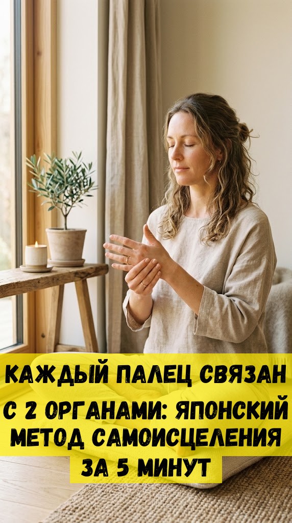 Каждый палец связан с 2 органами: Японский метод самоисцеления за 5 минут