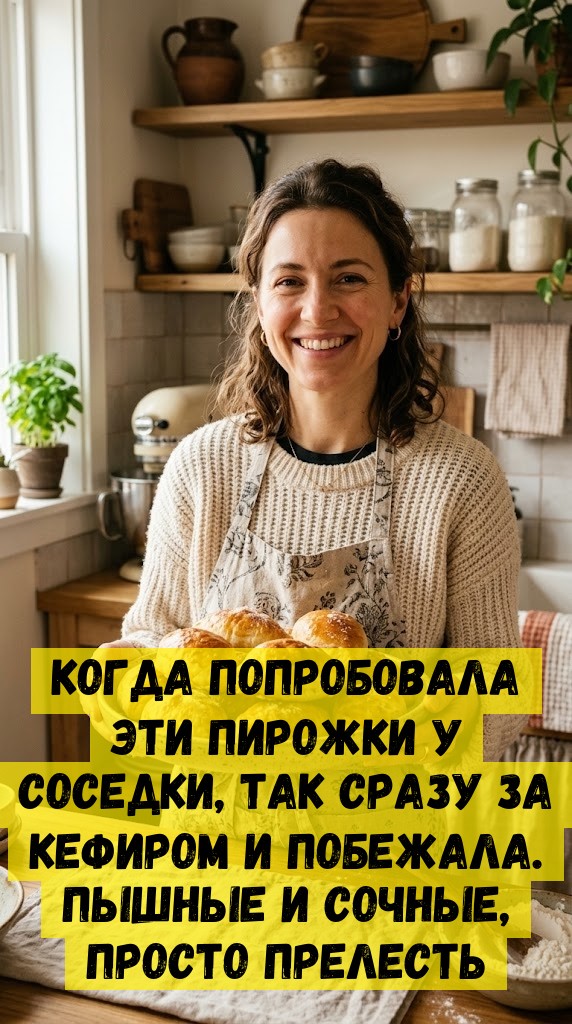 Когда попробовала эти пирожки у соседки, так сразу за кефиром и побежала. Пышные и сочные, просто прелесть Когда попробовала эти пирожки у соседки, так сразу за кефиром и побежала. Пышные и сочные, просто прелесть