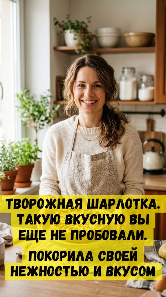 Творожная шарлотка. Такую вкусную вы еще не пробовали. Покорила своей нежностью и вкусом