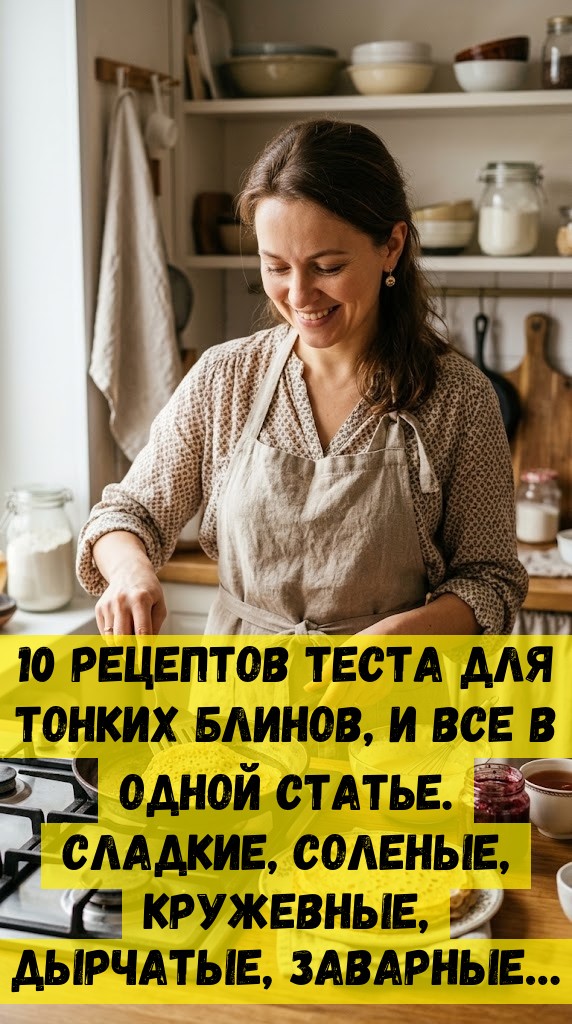 10 рецептов теста для тонких блинов, и все в одной статье. Сладкие, соленые, кружевные, дырчатые, заварные&hellip;