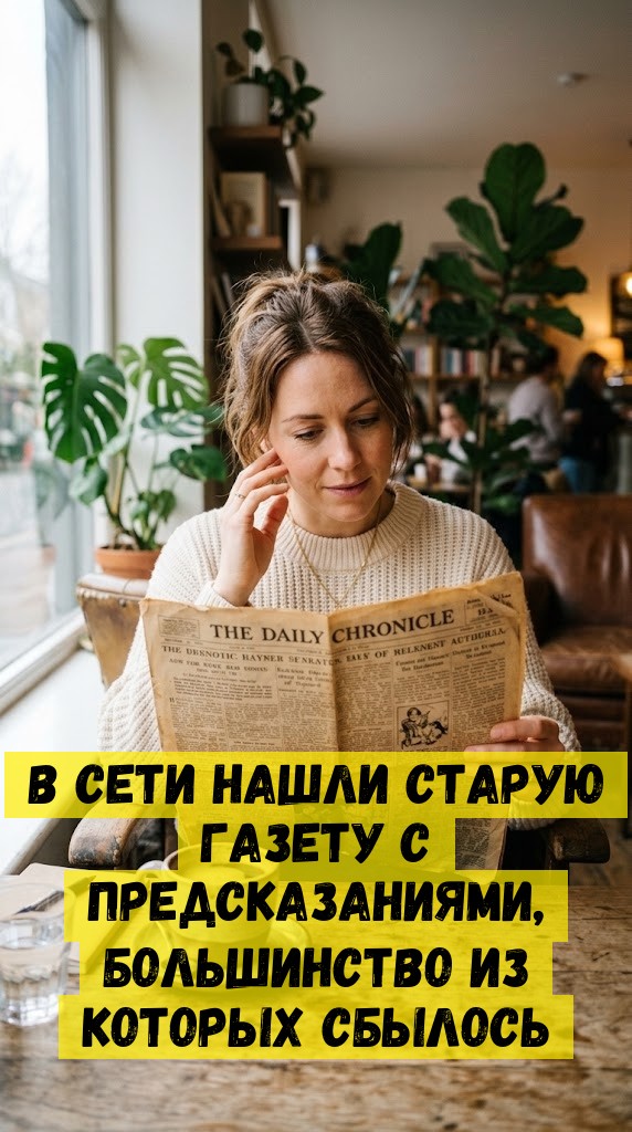 В Сети нашли старую газету с предсказаниями, большинство из которых сбылось