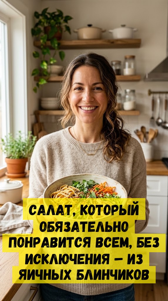 Салат, который обязательно понравится всем, без исключения – из яичных блинчиков Салат, который обязательно понравится всем, без исключения – из яичных блинчиков