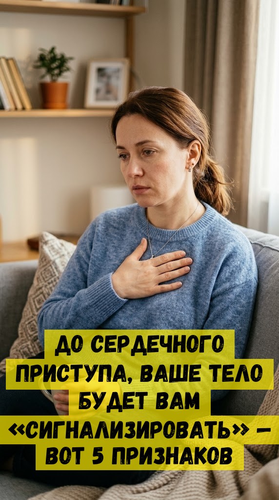 До сердечного приступа, ваше тело будет вам &laquo;сигнализировать&raquo; &mdash; вот 5 признаков