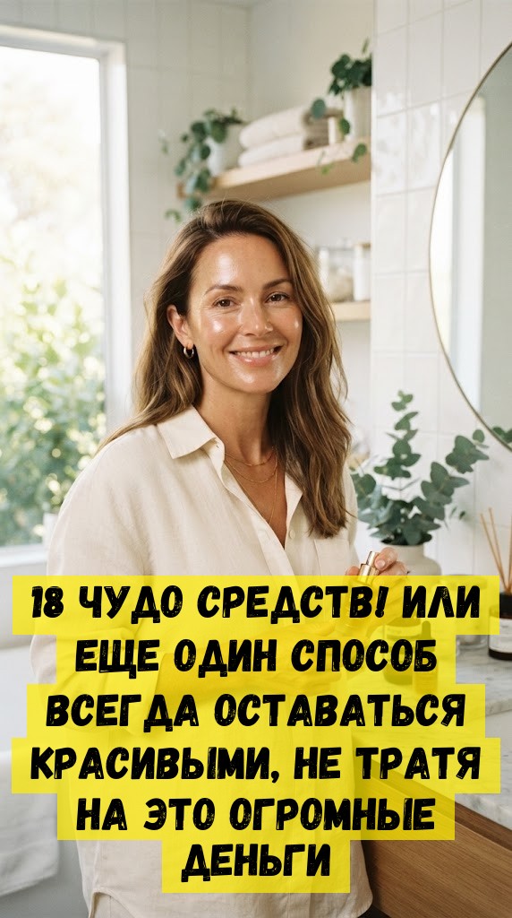 18 чудо средств! Или еще один способ всегда оставаться красивыми, не тратя на это огромные деньги