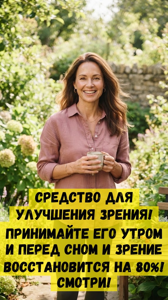Средство для улучшения зрения! Принимайте его утром и перед сном и зрение восстановится на 80%! Смотри!