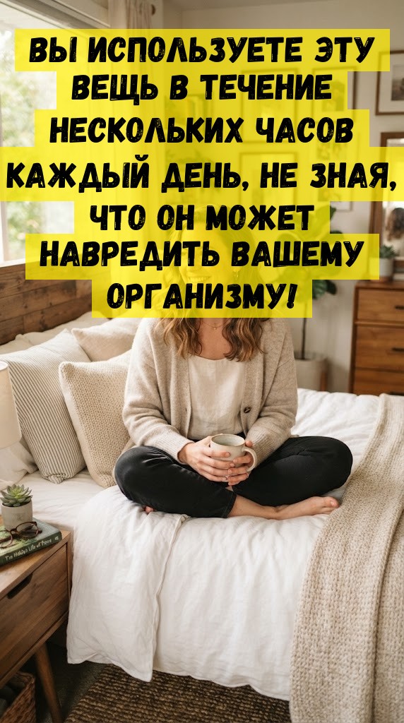 Вы используете эту вещь в течение нескольких часов каждый день, не зная, что он может навредить вашему организму! Вы используете эту вещь в течение нескольких часов каждый день, не зная, что он может навредить вашему организму!