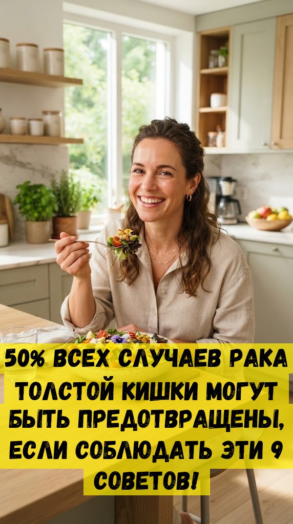 50% всех случаев рака толстой кишки могут быть предотвращены, если соблюдать эти 9 советов! 50% всех случаев рака толстой кишки могут быть предотвращены, если соблюдать эти 9 советов!