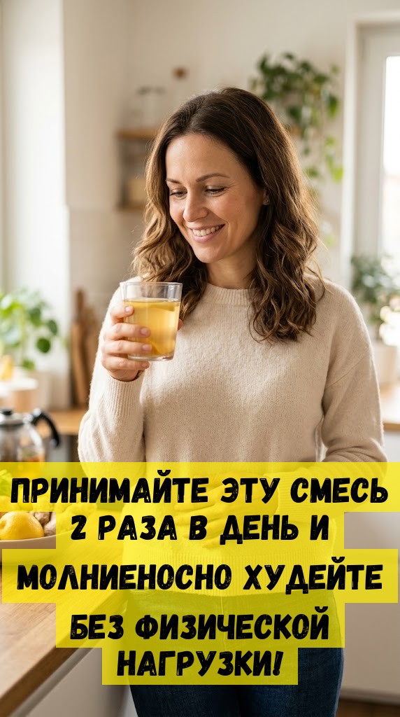 Принимайте эту смесь 2 раза в день и молниеносно худейте без физической нагрузки!