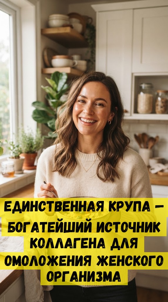 Единственная крупа &mdash; богатейший источник коллагена для омоложения женского организма