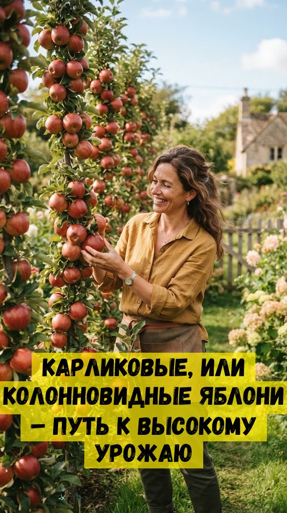 Карликовые, или колонновидные яблони &ndash; путь к высокому урожаю