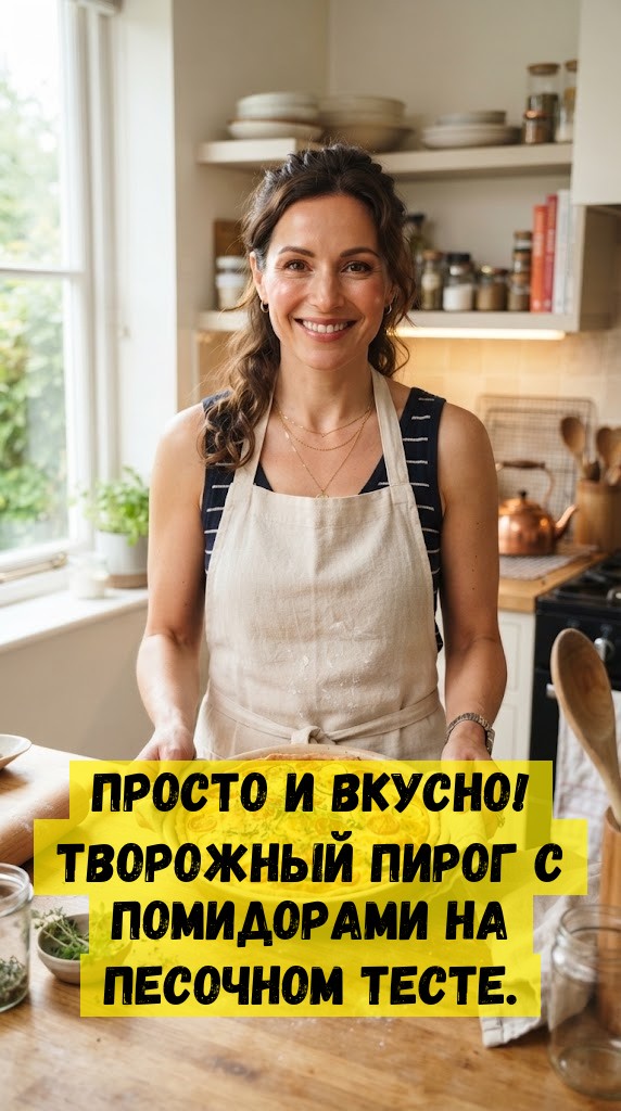 Просто и вкусно! Творожный пирог с помидорами на песочном тесте. Просто и вкусно! Творожный пирог с помидорами на песочном тесте.