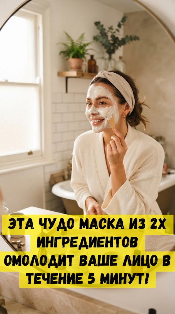 Эта чудо маска из 2х ингредиентов омолодит ваше лицо в течение 5 минут! Эта чудо маска из 2х ингредиентов омолодит ваше лицо в течение 5 минут!