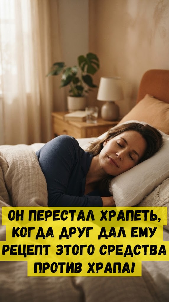 Он перестал храпеть, когда друг дал ему рецепт этого средства против храпа! Он перестал храпеть, когда друг дал ему рецепт этого средства против храпа!
