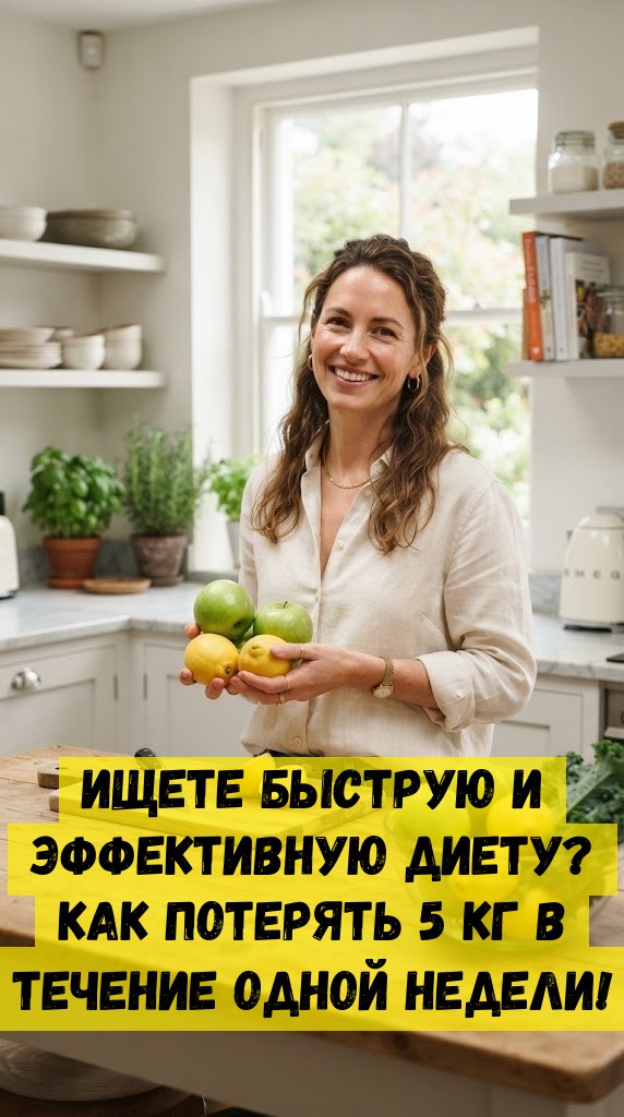 Ищете быструю и эффективную диету? Как потерять 5 кг в течение одной недели!