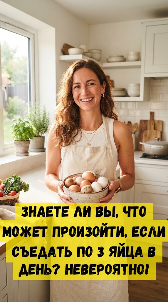 Знаете ли Вы, что может произойти, если съедать по 3 яйца в день? Невероятно!