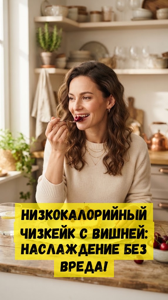 Низкокалорийный чизкейк с вишней: наслаждение без вреда!
