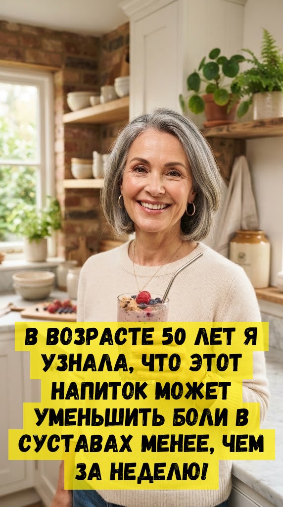 В возрасте 50 лет я узнала, что этот напиток может уменьшить боли в суставах менее, чем за неделю! В возрасте 50 лет я узнала, что этот напиток может уменьшить боли в суставах менее, чем за неделю!