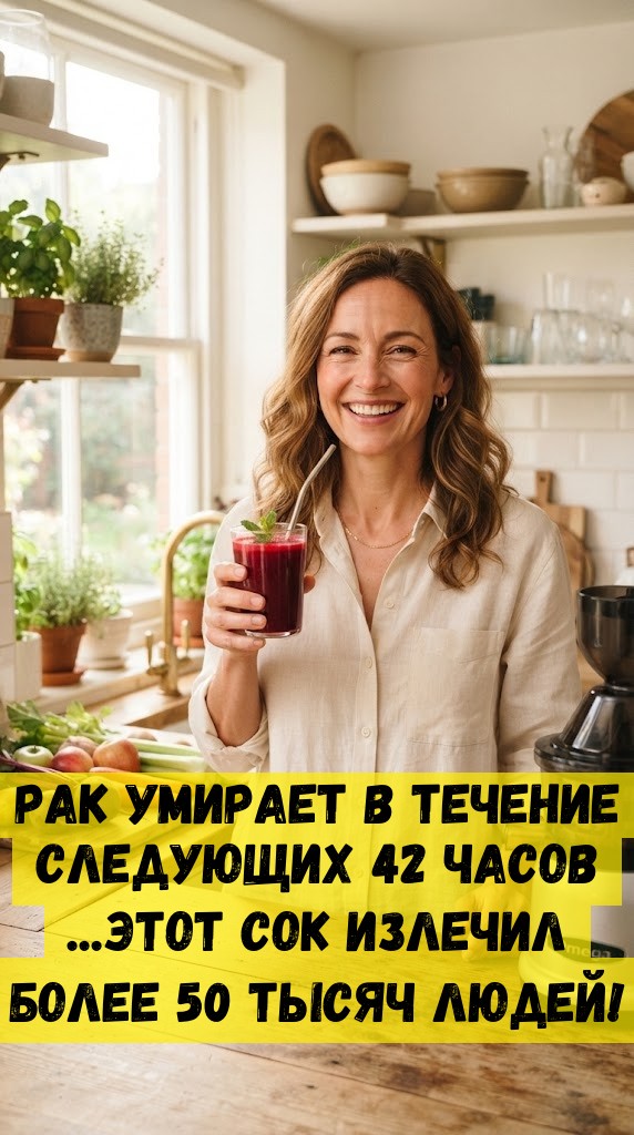 Рак умирает в течение следующих 42 часов ...Этот сок излечил более 50 тысяч людей! Рак умирает в течение следующих 42 часов ...Этот сок излечил более 50 тысяч людей!