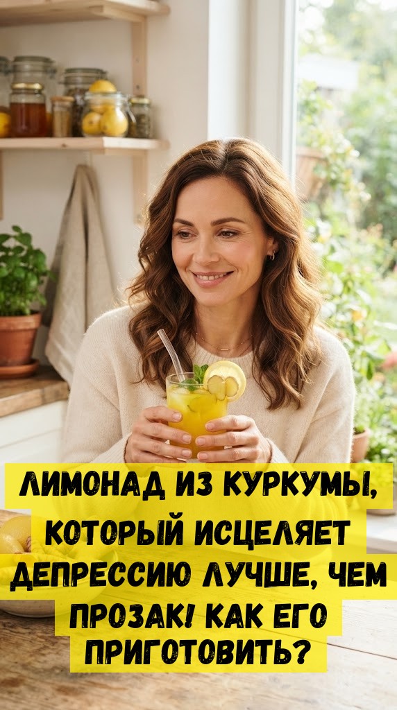 Лимонад из куркумы, который исцеляет депрессию лучше, чем прозак! Как его приготовить?