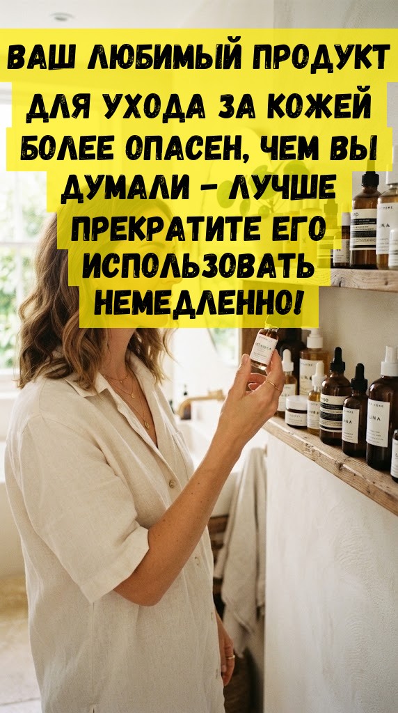 Ваш любимый продукт для ухода за кожей более опасен, чем вы думали - лучше прекратите его использовать немедленно! Ваш любимый продукт для ухода за кожей более опасен, чем вы думали - лучше прекратите его использовать немедленно!