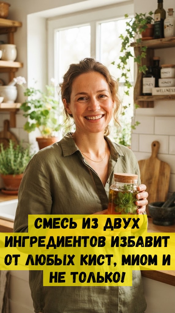 Смесь из двух ингредиентов избавит от любых кист, миом и не только!