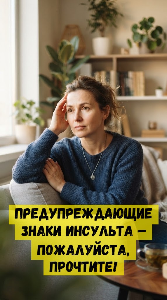 Предупреждающие знаки инсульта &ndash; пожалуйста, прочтите!