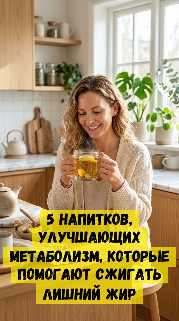5 напитков, улучшающих метаболизм, которые помогают сжигать лишний жир