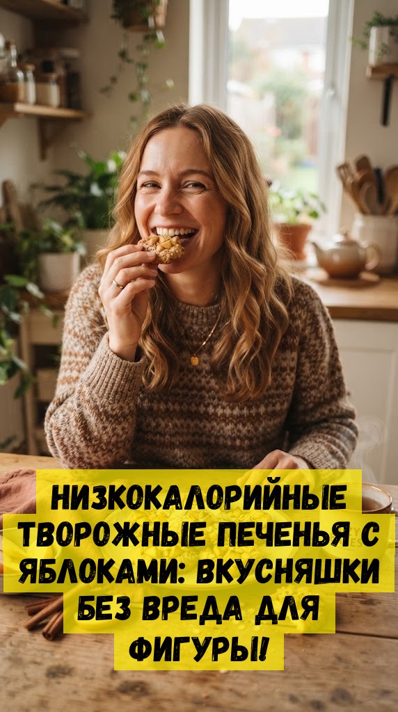Низкокалорийные творожные печенья с яблоками: вкусняшки без вреда для фигуры!