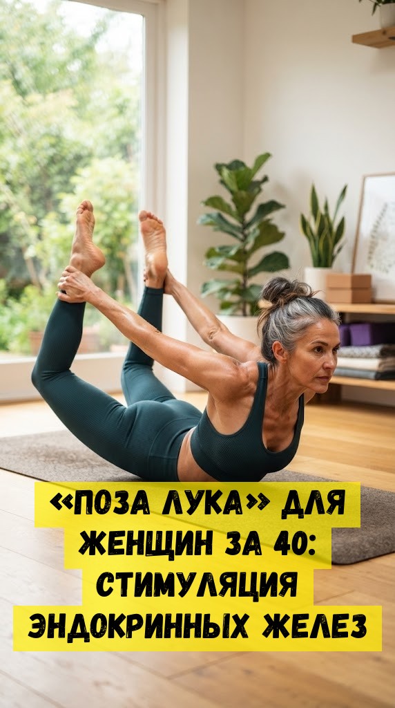 &laquo;Поза лука&raquo; для женщин за 40: стимуляция эндокринных желез
