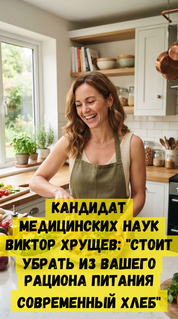 Кандидат медицинских наук Виктор Хрущев: "Стоит убрать из вашего рациона питания современный хлеб"