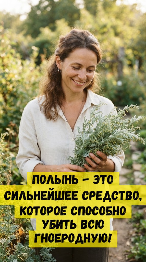 Полынь - это сильнейшее средство, которое способно убить всю гноеродную!