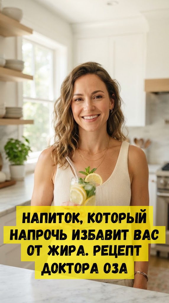 Напиток, который напрочь избавит Вас от жира. Рецепт доктора Оза