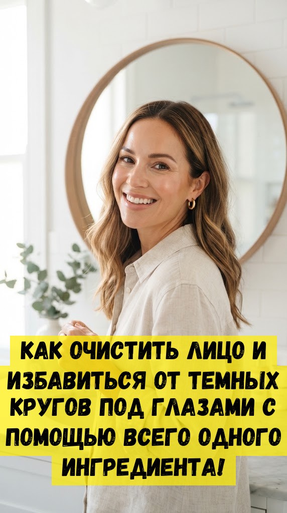 Как очистить лицо и избавиться от темных кругов под глазами с помощью всего одного ингредиента!