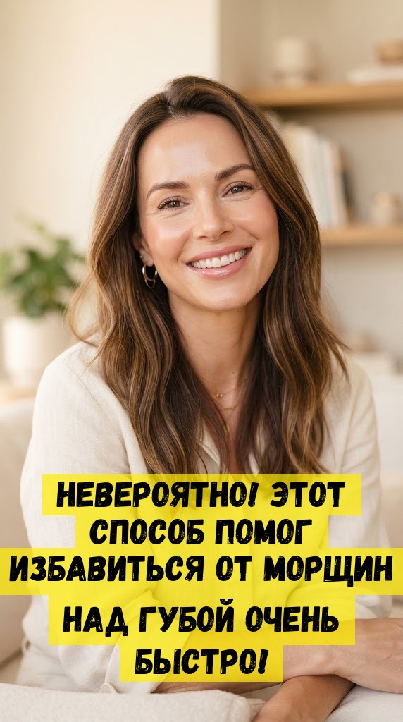 Невероятно! Этот способ помог избавиться от морщин над губой очень быстро! Невероятно! Этот способ помог избавиться от морщин над губой очень быстро!